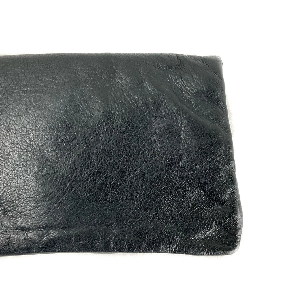 Balenciaga Black Classic Envelope Leather Clutch Bag - Picture 4 of 12